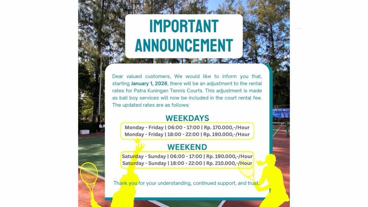 Patraland Tennis Court - Patra Kuningan