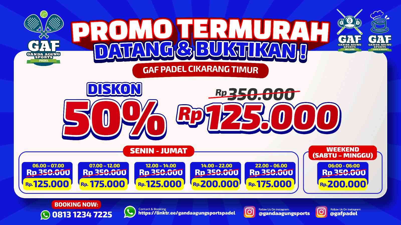 GAF Padel Cikarang Timur By Ganda Agung Sports