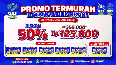 GAF Padel Cikarang Timur By Ganda Agung Sports