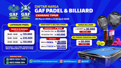 GAF Padel Cikarang Timur By Ganda Agung Sports
