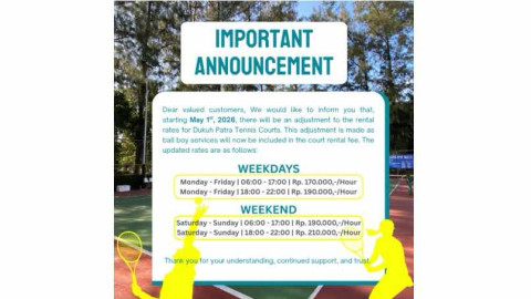 Patraland Tennis Court - Dukuh Patra