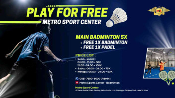 Foto Utama Venue Metro Sport Center - Badminton