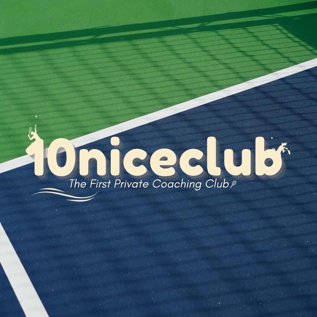 Logo 10niceclub . The First Private Coaching Tennis Class