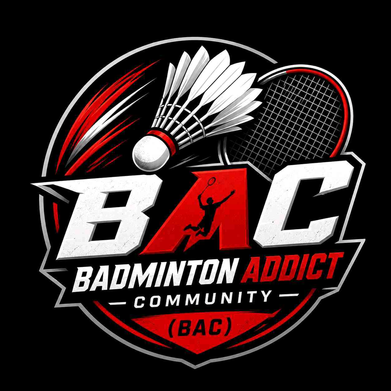 Logo Badminton Addict Comunity